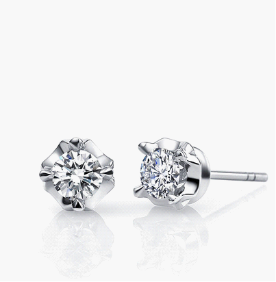 钻石耳钉璀璨明亮