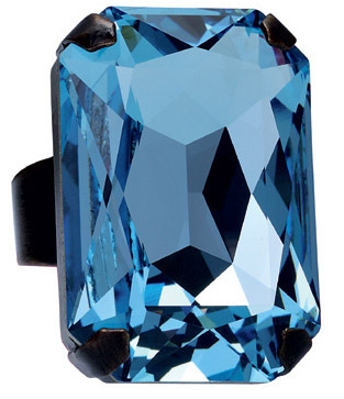 martine water蓝色宝石戒指